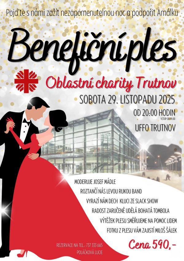 BENEFIČNÍ PLES OBLASTNÍ CHARITY TRUTNOV